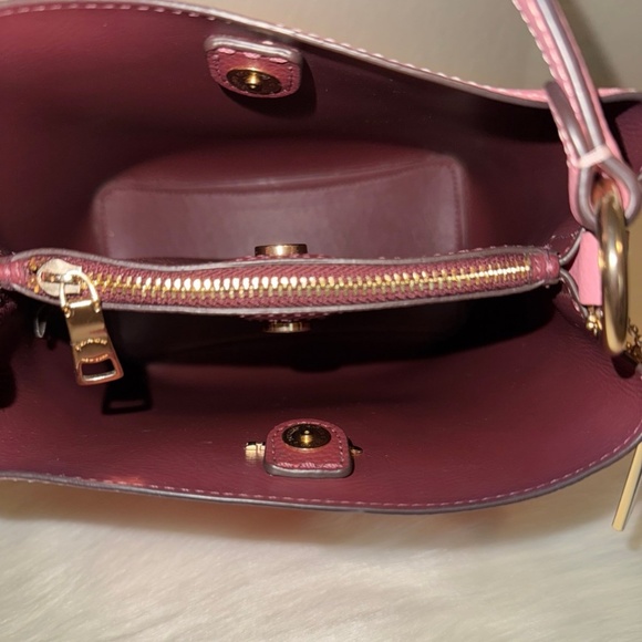 Coach Pink Shoulder Bag with Gold Hardware - Picture 7 of 10